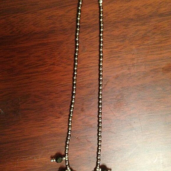14 1/2" Bronze and Silver Beaded Necklace - Picture 5 of 5